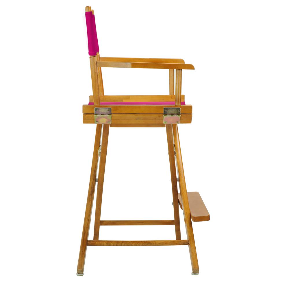 24'' Director's Chair Honey Oak Frame-Magenta Canvas - Casual Home