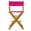 24'' Director's Chair Honey Oak Frame-Magenta Canvas - Casual Home