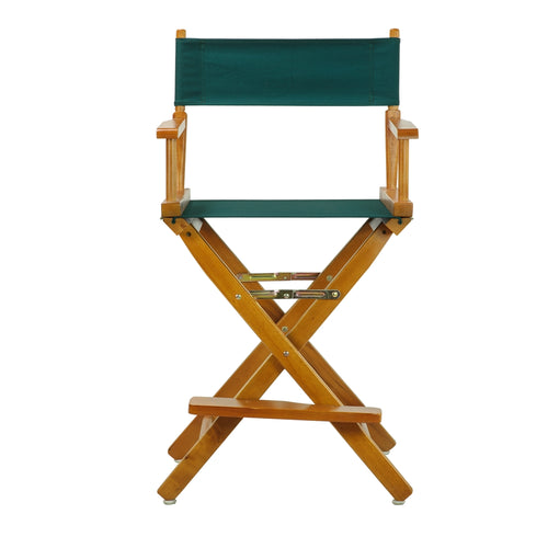 24'' Director's Chair Honey Oak Frame-Hunter Green Canvas - Casual Home