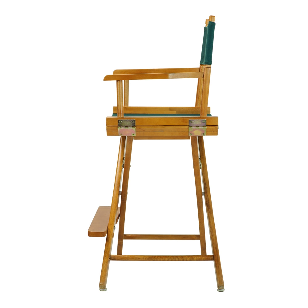 24'' Director's Chair Honey Oak Frame-Hunter Green Canvas - Casual Home