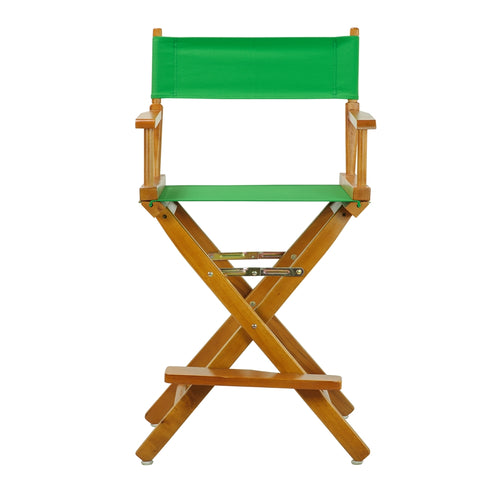 24'' Director's Chair Honey Oak Frame-Green Canvas - Casual Home