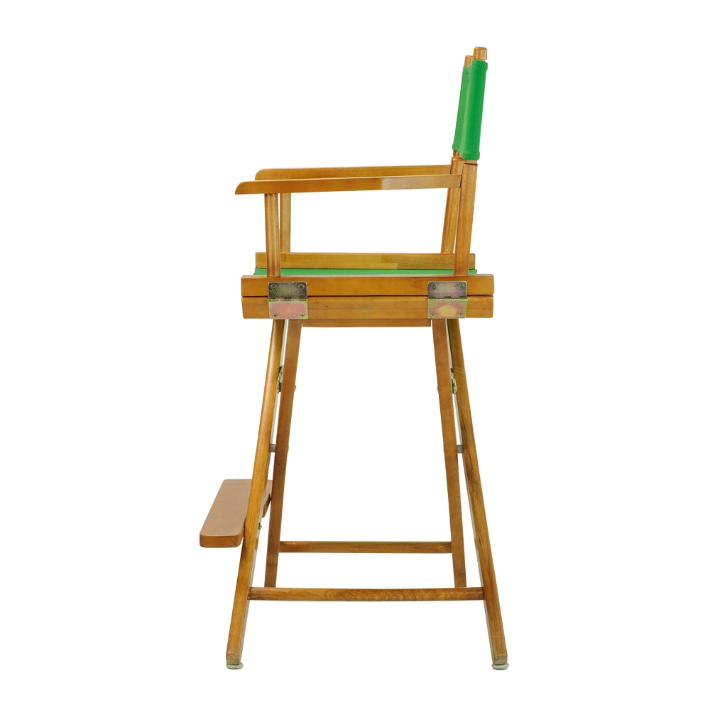 24'' Director's Chair Honey Oak Frame-Green Canvas - Casual Home