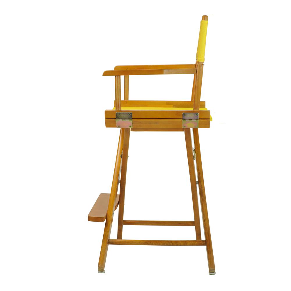 24'' Director's Chair Honey Oak Frame-Gold Canvas - Casual Home
