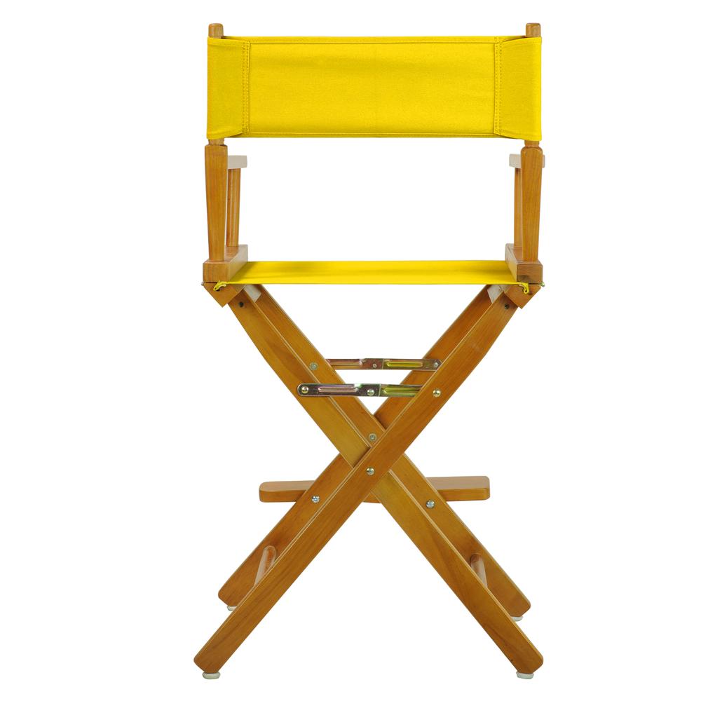 24'' Director's Chair Honey Oak Frame-Gold Canvas - Casual Home