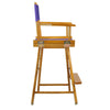 24'' Director's Chair Honey Oak Frame-Purple Canvas - Casual Home