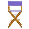 24'' Director's Chair Honey Oak Frame-Purple Canvas - Casual Home
