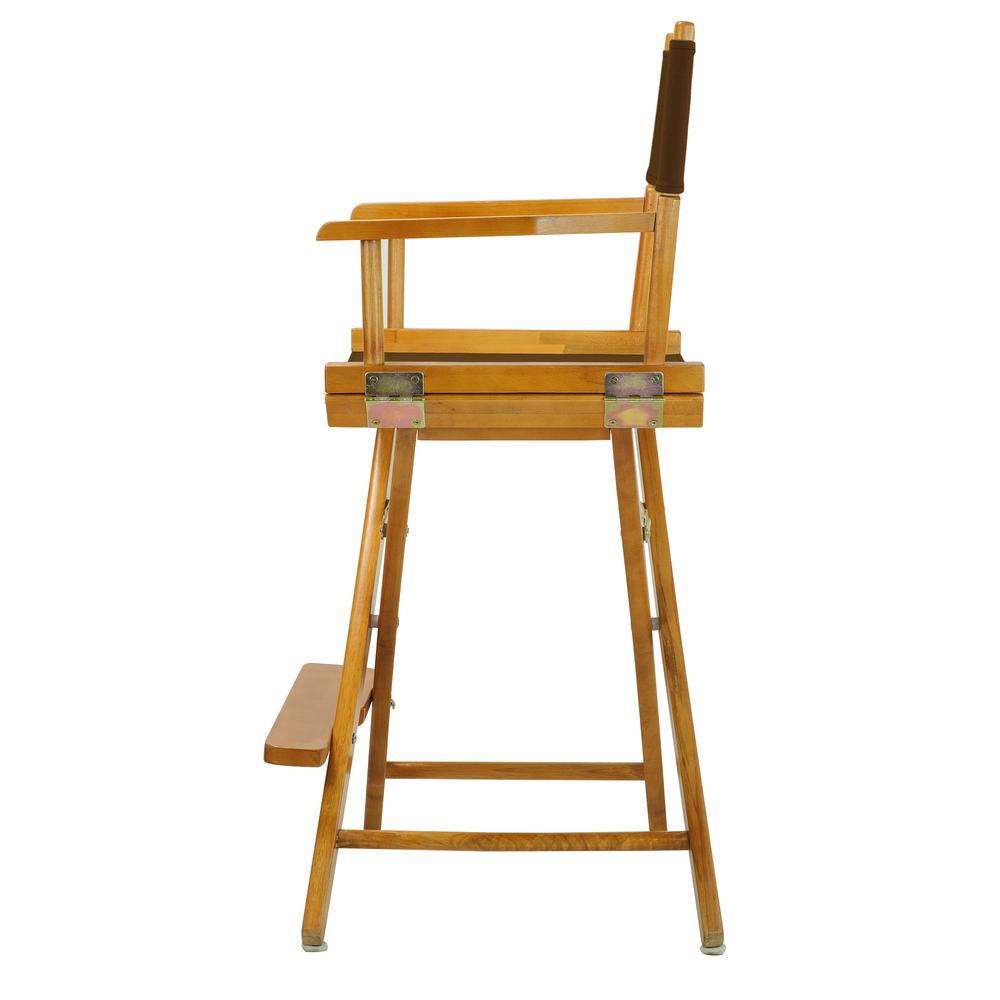 24'' Director's Chair Honey Oak Frame-Brown Canvas - Casual Home