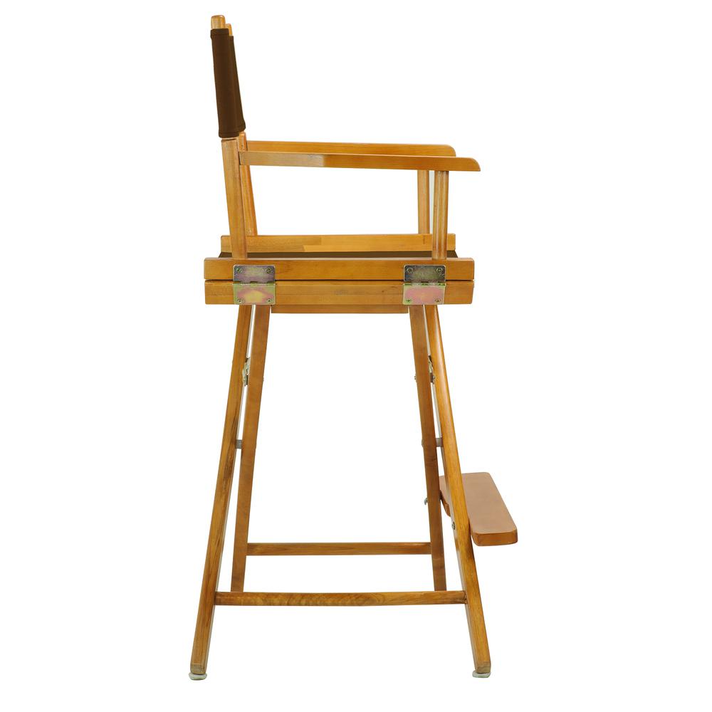 24'' Director's Chair Honey Oak Frame-Brown Canvas - Casual Home