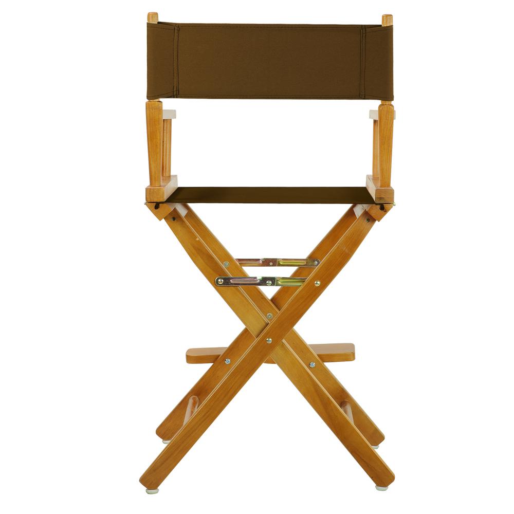24'' Director's Chair Honey Oak Frame-Brown Canvas - Casual Home