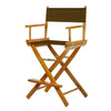 24'' Director's Chair Honey Oak Frame-Brown Canvas - Casual Home