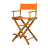 24'' Director's Chair Honey Oak Frame-Tangerine Canvas - Casual Home
