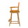 24'' Director's Chair Honey Oak Frame-Tangerine Canvas - Casual Home