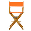 24'' Director's Chair Honey Oak Frame-Tangerine Canvas - Casual Home