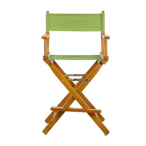 24'' Director's Chair Honey Oak Frame-Lime Green Canvas - Casual Home