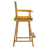 24'' Director's Chair Honey Oak Frame-Lime Green Canvas - Casual Home