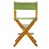 24'' Director's Chair Honey Oak Frame-Lime Green Canvas - Casual Home