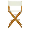 24'' Director's Chair Honey Oak Frame-Natural/Wheat Canvas - Casual Home