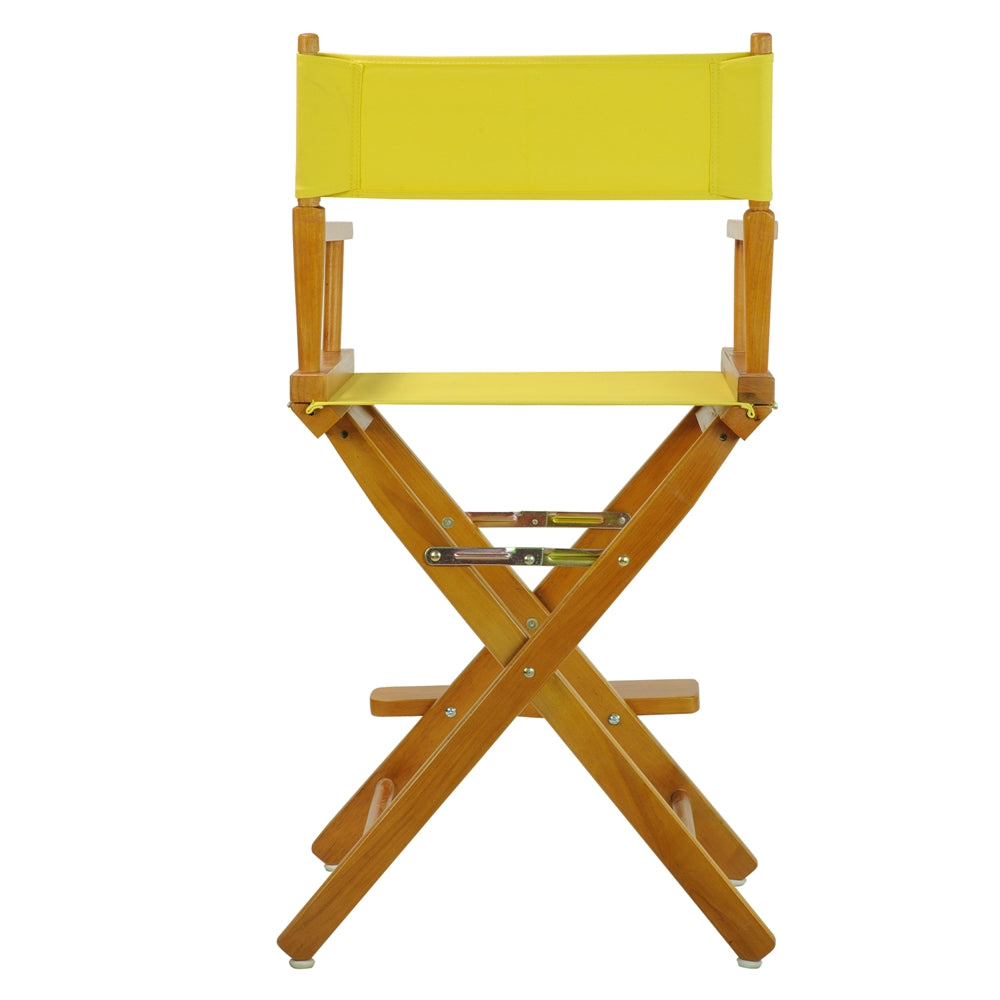 24'' Director's Chair Honey Oak Frame-Royal Blue Canvas - Casual Home