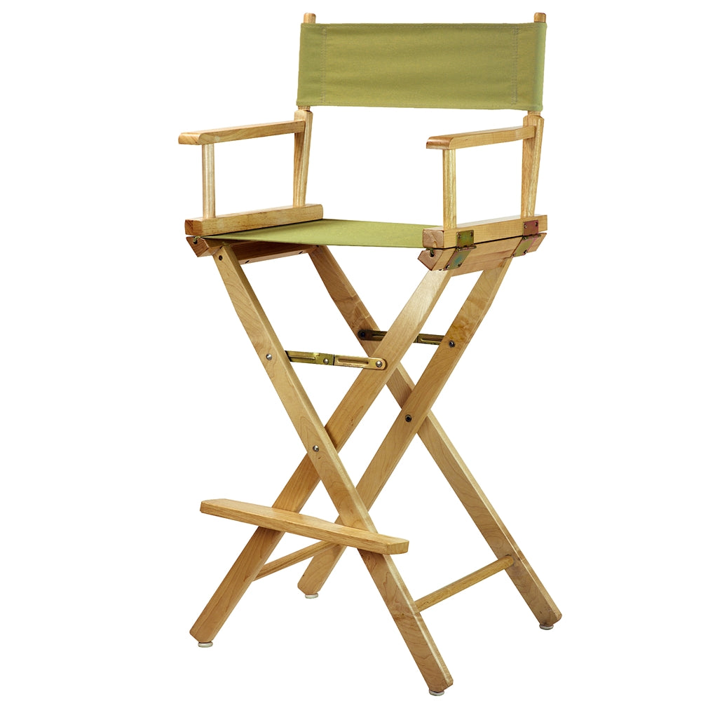 30'' Director's Chair Natural Frame-Olive Canvas - Casual Home