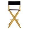 30'' Director's Chair Natural Frame-Navy Blue Canvas - Casual Home