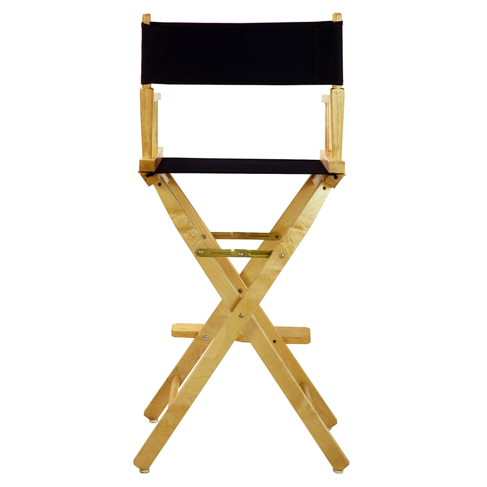 30'' Director's Chair Natural Frame-Navy Blue Canvas - Casual Home