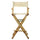 30'' Director's Chair Natural Frame-Natural/Wheat Canvas - Casual Home
