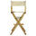 30'' Director's Chair Natural Frame-Natural/Wheat Canvas - Casual Home