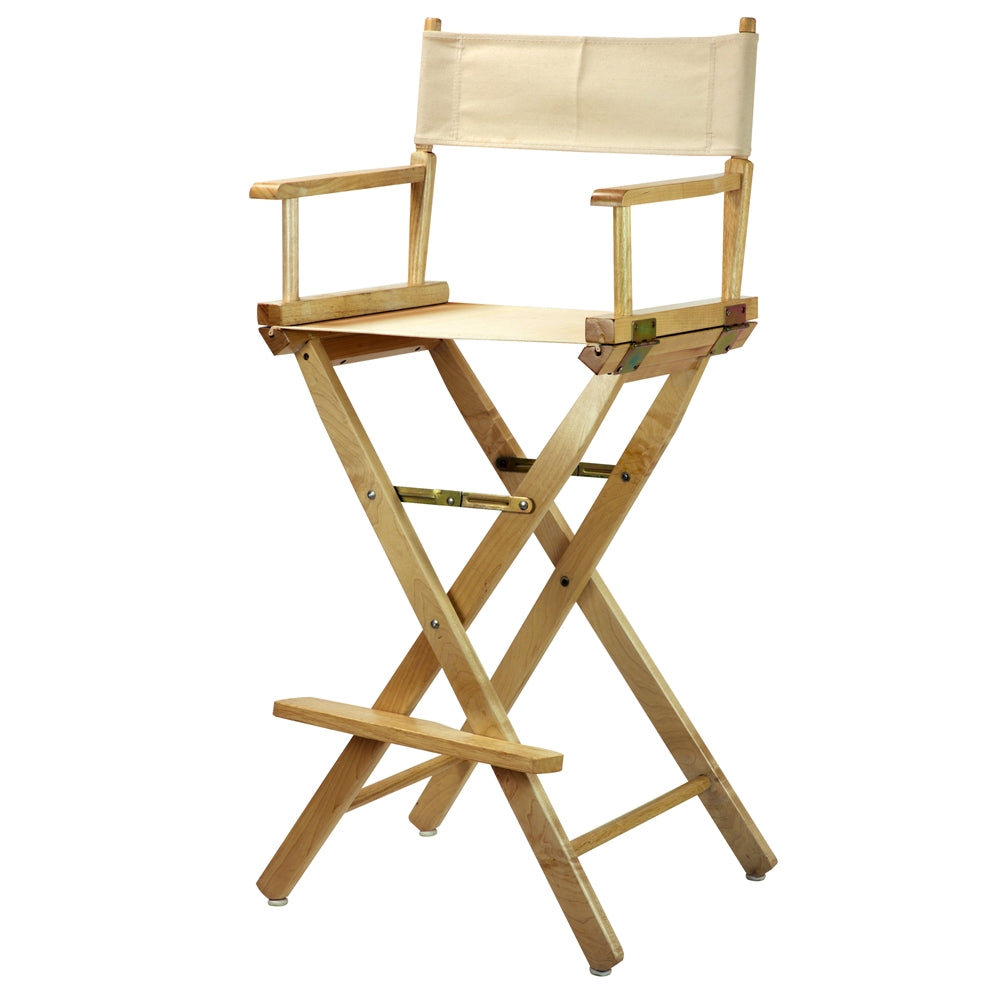 30'' Director's Chair Natural Frame-Natural/Wheat Canvas - Casual Home