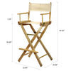 30'' Director's Chair Natural Frame-Natural/Wheat Canvas - Casual Home