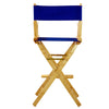 30'' Director's Chair Natural Frame-Royal Blue Canvas - Casual Home