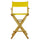 30'' Director's Chair Natural Frame-Yellow Canvas - Casual Home