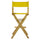 30'' Director's Chair Natural Frame-Yellow Canvas - Casual Home