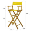 30'' Director's Chair Natural Frame-Yellow Canvas - Casual Home