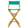 30'' Director's Chair Natural Frame-Teal Canvas - Casual Home