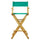 30'' Director's Chair Natural Frame-Teal Canvas - Casual Home