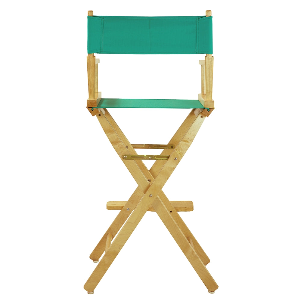 30'' Director's Chair Natural Frame-Teal Canvas - Casual Home