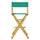 30'' Director's Chair Natural Frame-Teal Canvas - Casual Home
