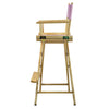 30'' Director's Chair Natural Frame-Pink Canvas - Casual Home