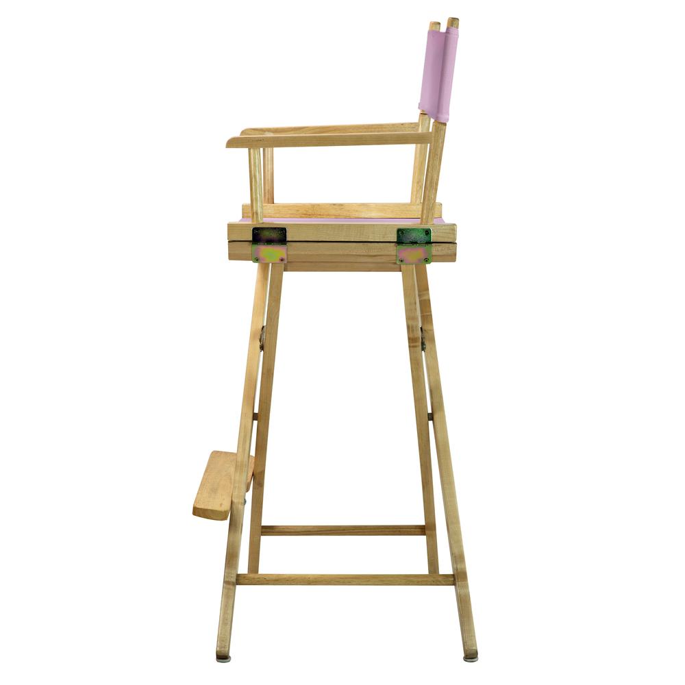 30'' Director's Chair Natural Frame-Pink Canvas - Casual Home