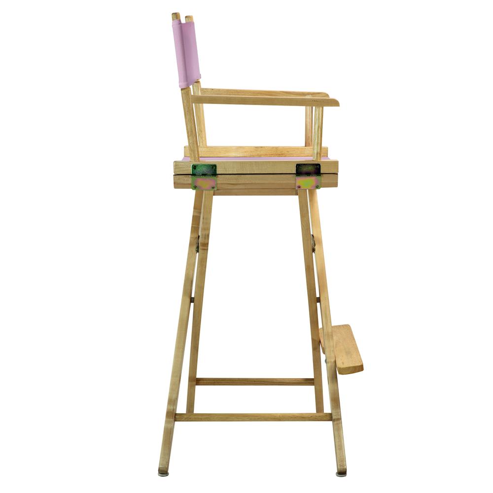 30'' Director's Chair Natural Frame-Pink Canvas - Casual Home