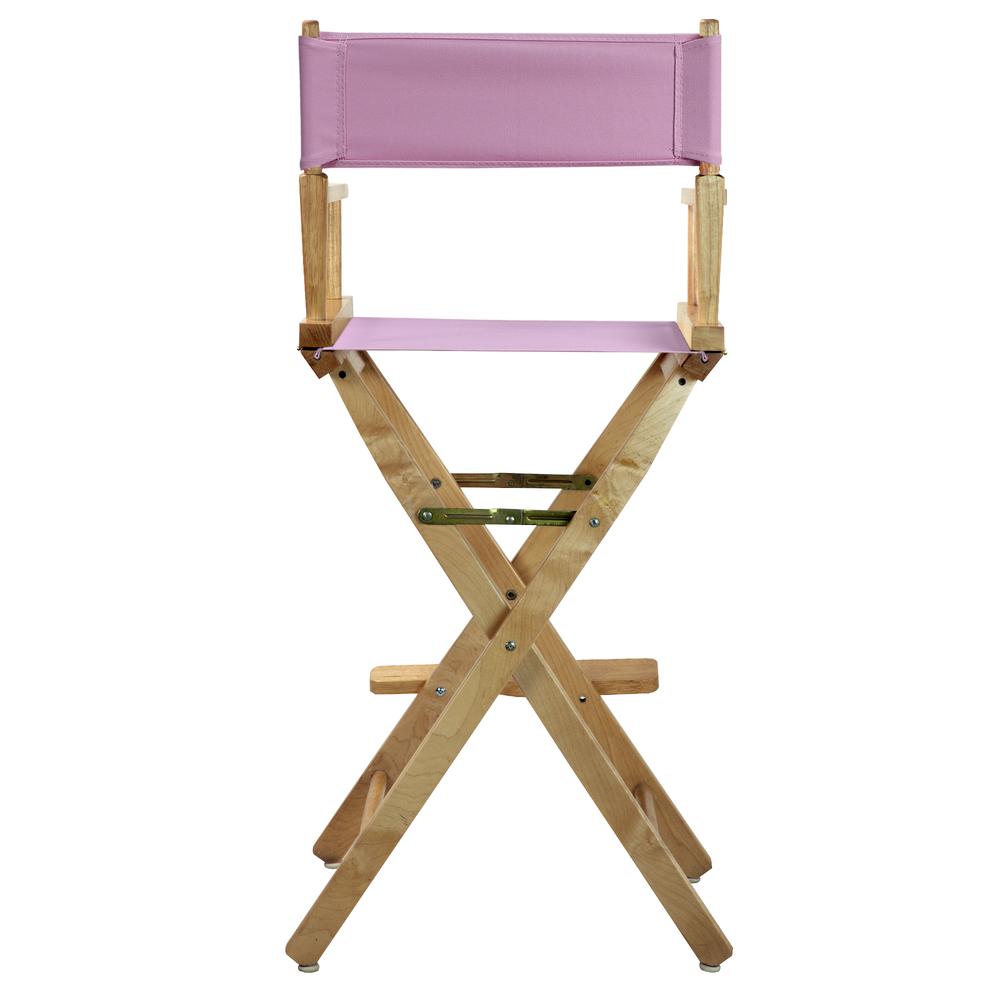 30'' Director's Chair Natural Frame-Pink Canvas - Casual Home