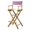 30'' Director's Chair Natural Frame-Pink Canvas - Casual Home