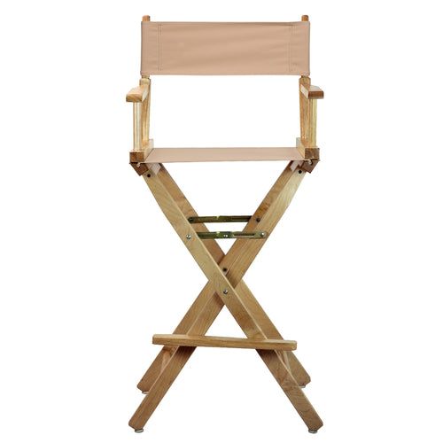 30'' Director's Chair Natural Frame-Tan Canvas - Casual Home