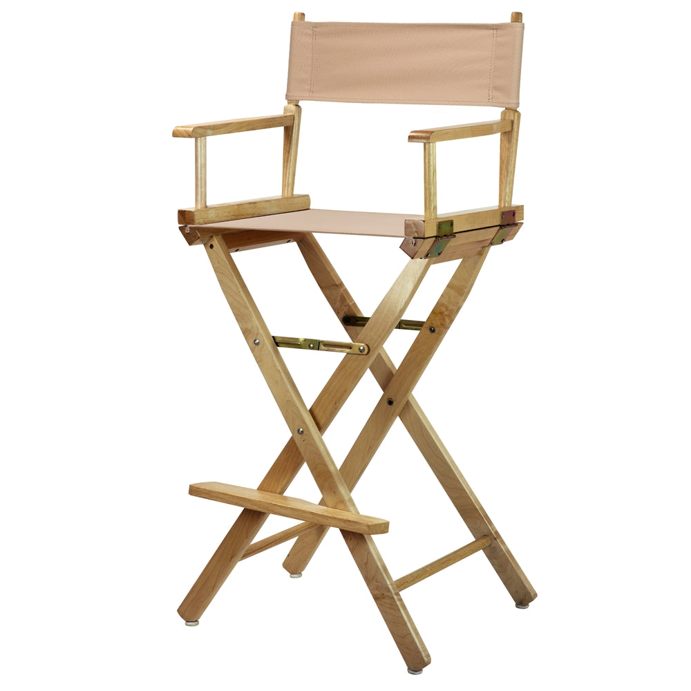 30'' Director's Chair Natural Frame-Tan Canvas - Casual Home