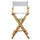 30'' Director's Chair Natural Frame-White Canvas - Casual Home
