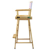 30'' Director's Chair Natural Frame-White Canvas - Casual Home