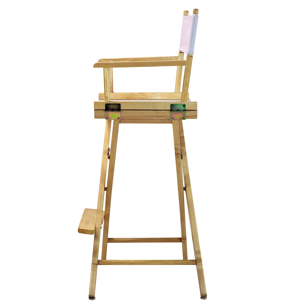 30'' Director's Chair Natural Frame-White Canvas - Casual Home