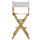 30'' Director's Chair Natural Frame-White Canvas - Casual Home