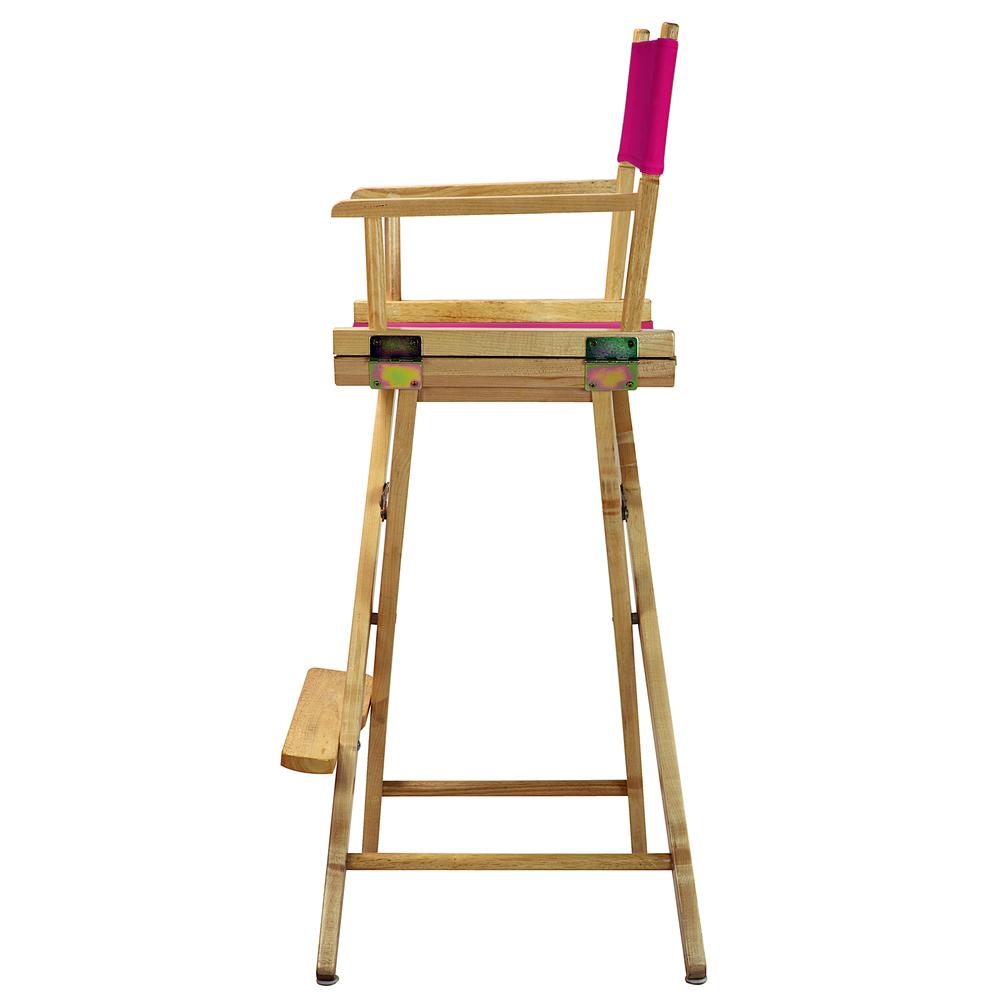 30'' Director's Chair Natural Frame-Magenta Canvas - Casual Home