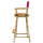 30'' Director's Chair Natural Frame-Magenta Canvas - Casual Home